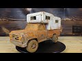 Rusty 1960's Tonka Pickup Dodge Camper Restoration