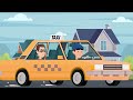 Places in the city - Taking a taxi (There is there are) - English Conversation Practice - Speaking