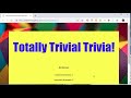 Trivia game