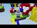 Speedrunner VS Hunters in LUCKY BLOCKS.. (Roblox Bedwars)