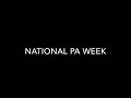 National PA Week
