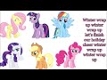 My Little Pony - Winter Wrap Up Lyrics