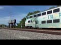 Amtrak and Tri-Rail Train meet