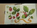 Gouache Paint With Me🍓Strawberries in October & thoughts on inktober