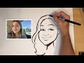 Live Caricature Drawing Method