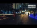 Night walk in Dubai. Dubai city street walk
