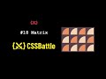 CSSBattle #18 | Matrix | Visibility | cssbattle.dev