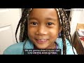 Blasian Girls got their first braids ever!!! | Mixed kids Box Braids Hair Vlog ep.186