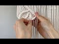 DIY | macrame leaves wall hanging | 마크라메 나뭇잎 월 행잉