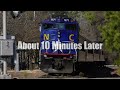 2 Trains in 3 Minutes! Amtrak's Piedmonts Arriving at Cary, North Carolina