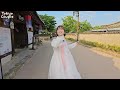 The reaction of a Japanese wife who wore Hanbok for the first time?