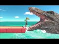 Giant MOSASAURUS Feeding - Animal Revolt Battle Simulator
