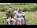 Young family living sustainably in the Irish countryside