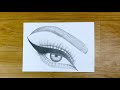 How to draw an Eye with pencil || Drawing an Eye with pencil tutorial