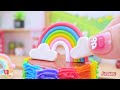 Amazing Rainbow Cake🌈Best Miniature Rainbow Cake Recipe🌞1000+ Yummy Cake