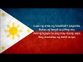The Philippine National Anthem (in Español,English & Tagalog)