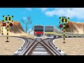 【踏切アニメ】あぶない電車 TRAIN THOMAS 🚦 Fumikiri 3D Railroad Crossing Animation #train