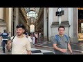 Milan Italy: 4k - Walking tour in Galleria Vittorio Emanuele II in Milan Italy