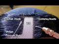 CLOSE-UP: How-to Make A Lace Closure/Lace Frontal Using A Tiny Crochet Hook | Latch Hook Method