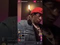 Young thug falls asleep live on Instagram