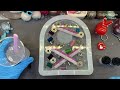 #539 No Line Resin Sewing Theme Clock With 6 Layers!