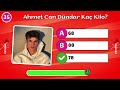 Ahmet Can Dündar'ı Ne Kadar Tanıyorsun❓🤔 Ahmet Can Dündar Testi 🥳 Ahmet Can Dündar Bilgi Yarışması❗
