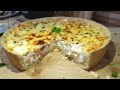 QUICHE DE QUEIJO COM PRESUNTO | ALMOÇO RÁPIDO E FÁCIL | MASSA PODRE