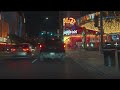 4K HDR Driving at Night Down the Las Vegas Strip + Downtown