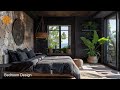 Elegance Architecture: Black mediterranean house design with living room decorating ideas
