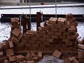 Fired brick wall earthquake test 10 second shake highest magnitude