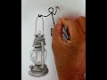 How are draw lantern with pencil step by step / still life drawing/