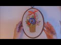 как оформить вышивку в круглые пяльцы how to frame an embroidery work to the hoop