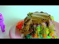 Giant Rainbow Cupcake Fail - Baking A Colorful Birthday Cake