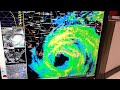 Radar view of Hurricane Isaac making landfall