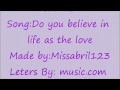 Do you believe in life after love  lyrics