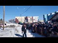 Таджик-Орел на проводах зимы в Якутске 2019, потешный столб