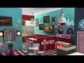 Retro Drive-In & Diner | The Sims 4 | Stop Motion | No CC