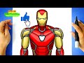 Como DESENHAR o HOMEM DE FERRO MK 85 - Como DIBUJAR a IRON MAN MK 85 - How to DRAW IRON MAN Mark 85