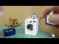 [MINIATURE] DIY MINI Functional spinning washing machine. 1/12 scale for DollHouse.  3D printed.