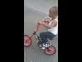 NOAH riding his bike FOR THE first time