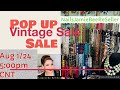 VINTAGE SALE -  LIVE on August 1/24 5:00pm CNT @NailsJamieBeeReSeller #vintagesale #live #jewelry