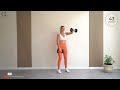 40 MIN STANDING DUMBBELL WORKOUT FOR FAT LOSS- Calorie Killer | No Jumping | No Push Ups