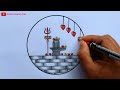 Shiva lingam pencil drawimg | Maha shivaratri drawings | Shivratri drawing