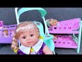 14 Minutes Satisfying with Unboxing Swinging Bed Playset ,Baby Stroller Toys ASMR | Review Toys