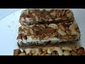Healthy Nut Bar with Honey without added Sugar | Simple and easy Nut Bar Recipe