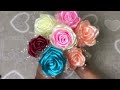 Satin Ribbon Rose 🥀 Tutorial | Ribbon Flower Tutorial Part 1 { Subtitles }