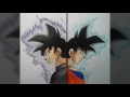 Drawing Black Goku Super Saiyan Rose VS Goku Super Saiyan Blue