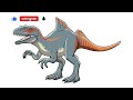 How to Draw Concavenator dinosaur from Jurassic World Fallen Kingdom Easy Step by Step