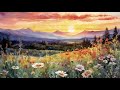 Watercolor Painting Slideshow • No Sound • 3 Hours