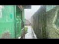 Heavy Rain and Almost Flooding with Thunder in the Village | Rainy Video for Insomnia